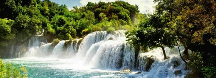 Stunning Krka waterfalls