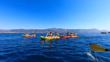 Kayaks on a day tour in Split