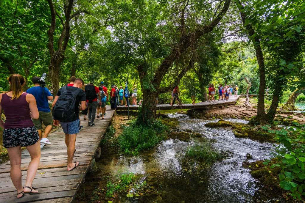 Walking paths of Krka Waterfalls guided tour