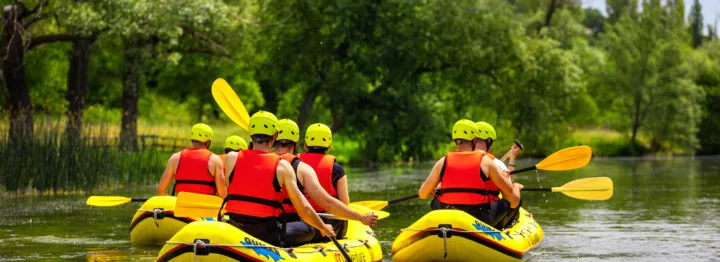Nature of Cetina river on Rapid rafting day tour
