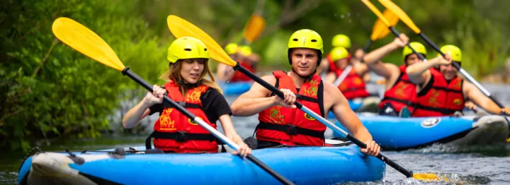River kayaking on day tour from Split