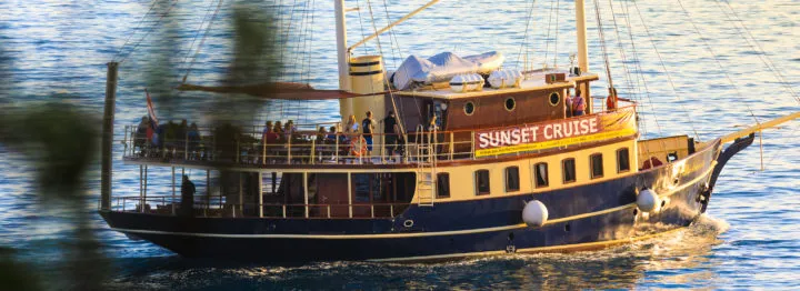 Polaris boat on a day tour in Split